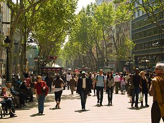 Image showing La Rambla