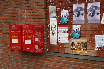 Image showing Norwegian mail boxes