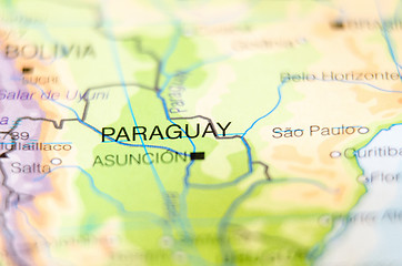 Image showing paraguay country on map