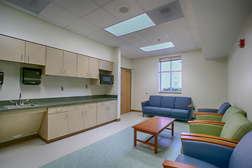 Image showing doctor patient lounge