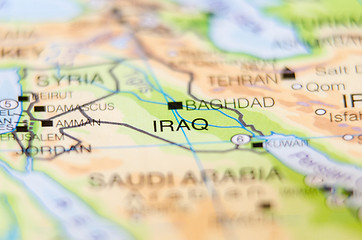 Image showing iraq country on map