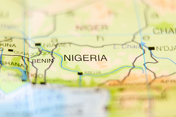 Image showing nigeria country on map