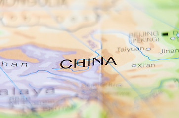 Image showing china country on map