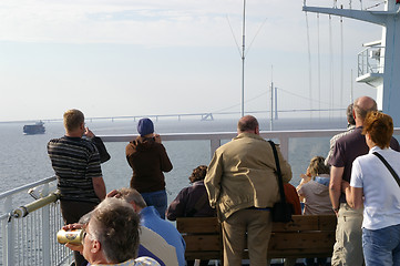 Image showing Ship i Storebelt in Denmark