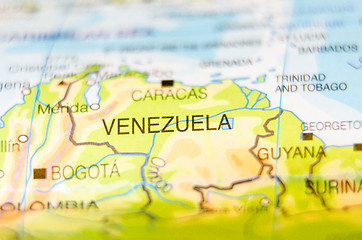 Image showing venezuela country on map