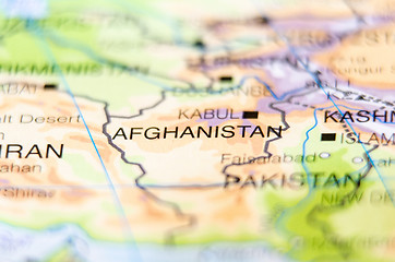 Image showing afghanistan country on map