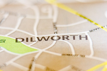 Image showing dilworth neighborhood charlotte north carolina map