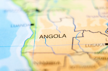 Image showing angola country on map