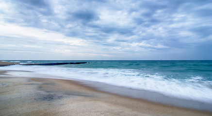 Image showing Atlantic Ocean at Cape Hatteras North Carolina