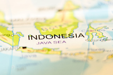 Image showing indonesia country on map