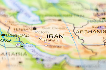 Image showing iran country on map