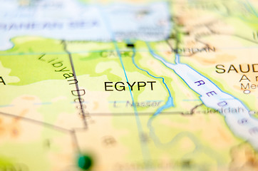 Image showing egypt country on map