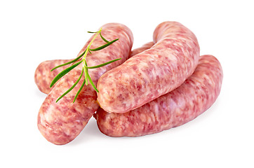 Image showing Sausages pork with rosemary