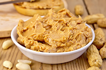 Image showing Butter peanut with the bread on board