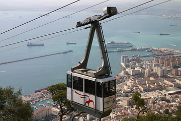 Image showing Cable car on Gibraltar