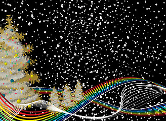 Image showing rainbow christmas