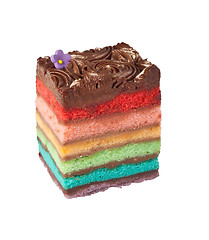 Image showing Chocolate Rainbow cake