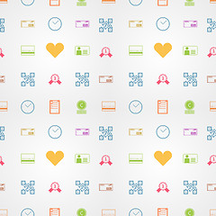 Image showing Colored vector background for e-shopping