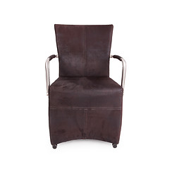 Image showing Leather dining room chair 