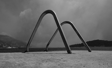 Image showing Bathing ladder