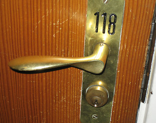 Image showing Hotel door