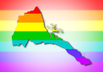 Image showing Eritrea - Rainbow flag pattern