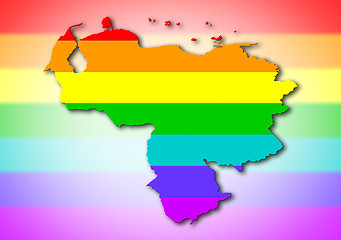 Image showing Venezuela - Rainbow flag pattern