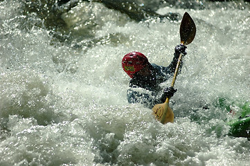 Image showing Class IV kayaking