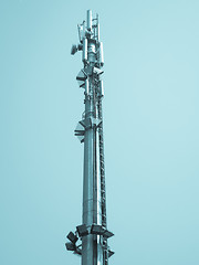 Image showing Telecommunication aerial tower