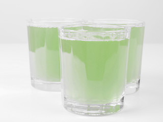 Image showing Green apple juice