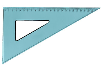 Image showing Set square triangle