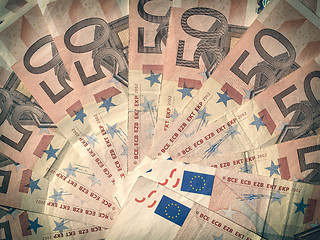 Image showing Retro look Euro note