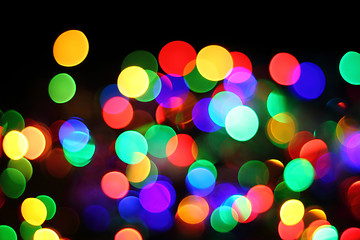 Image showing christmas lights background