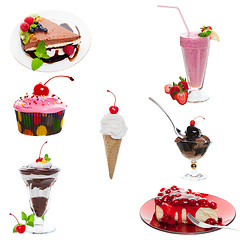 Image showing Dessert Collage