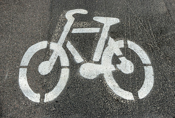 Image showing Cycle road
