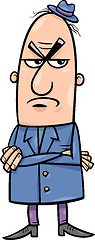 Image showing angry man cartoon illustration