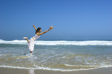 Image showing Starfish woman