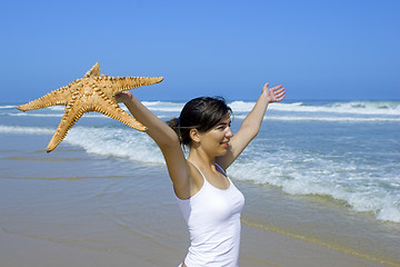 Image showing Starfish woman