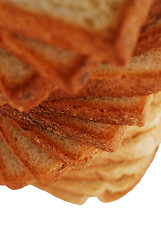 Image showing bread slices tower 3d look