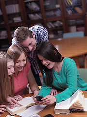 Image showing teens group in school