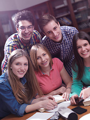 Image showing teens group in school