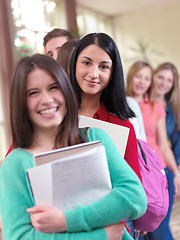 Image showing teens group in school