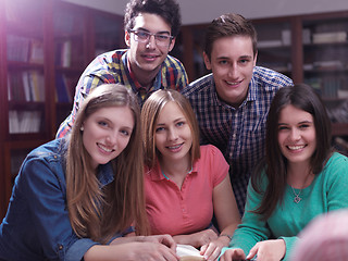 Image showing teens group in school