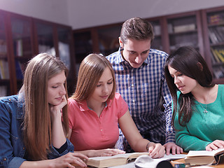 Image showing teens group in school