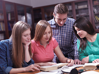 Image showing teens group in school