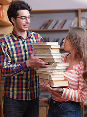 Image showing teens group in school