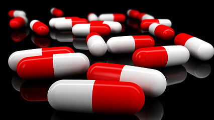 Image showing Medical pills. Depth of Field.