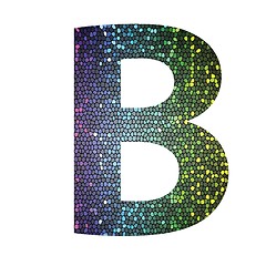 Image showing letter B of different colors