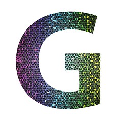 Image showing letter G of different colors