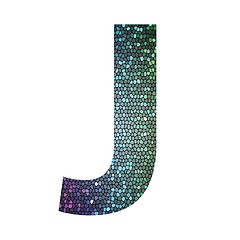 Image showing letter J of different colors